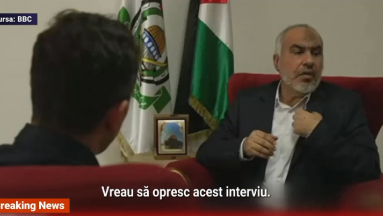 lider hamas nervos la un interviu