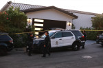 Views of the police outside of Matthew Perry's house after he was found dead in Pacific Palisades