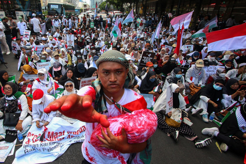 Pro-Palestinian demonstrations in Indonesia