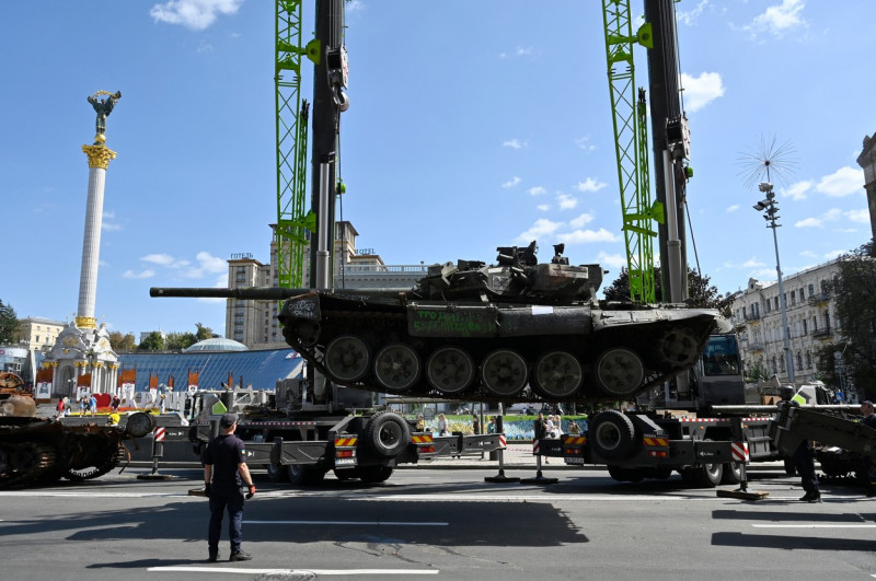 Destroyed Russian Equipment in Kyiv, Ukraine - 22 Aug 2023