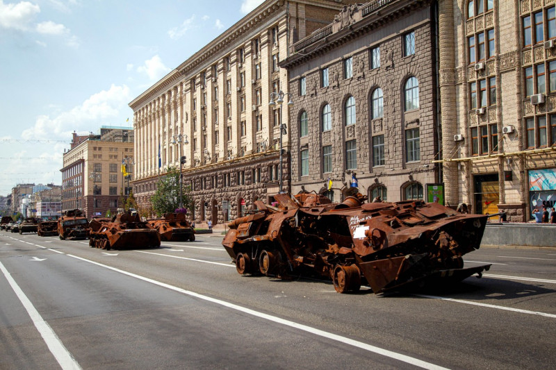 Destroyed Russian Equipment On Display - Kyiv