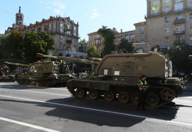 Captured Russian Military Vehicles Displayed Ahead Of Independence Day Celebrations In Kyiv, Amid Russia's Invasion Of Ukraine - 23 Aug 2023