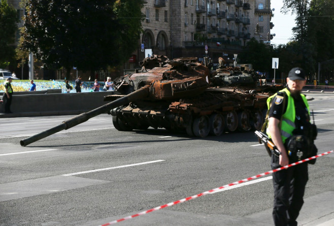 Captured Russian Military Vehicles Displayed Ahead Of Independence Day Celebrations In Kyiv, Amid Russia's Invasion Of Ukraine - 23 Aug 2023