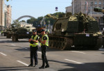 Captured Russian Military Vehicles Displayed Ahead Of Independence Day Celebrations In Kyiv, Amid Russia's Invasion Of Ukraine - 23 Aug 2023