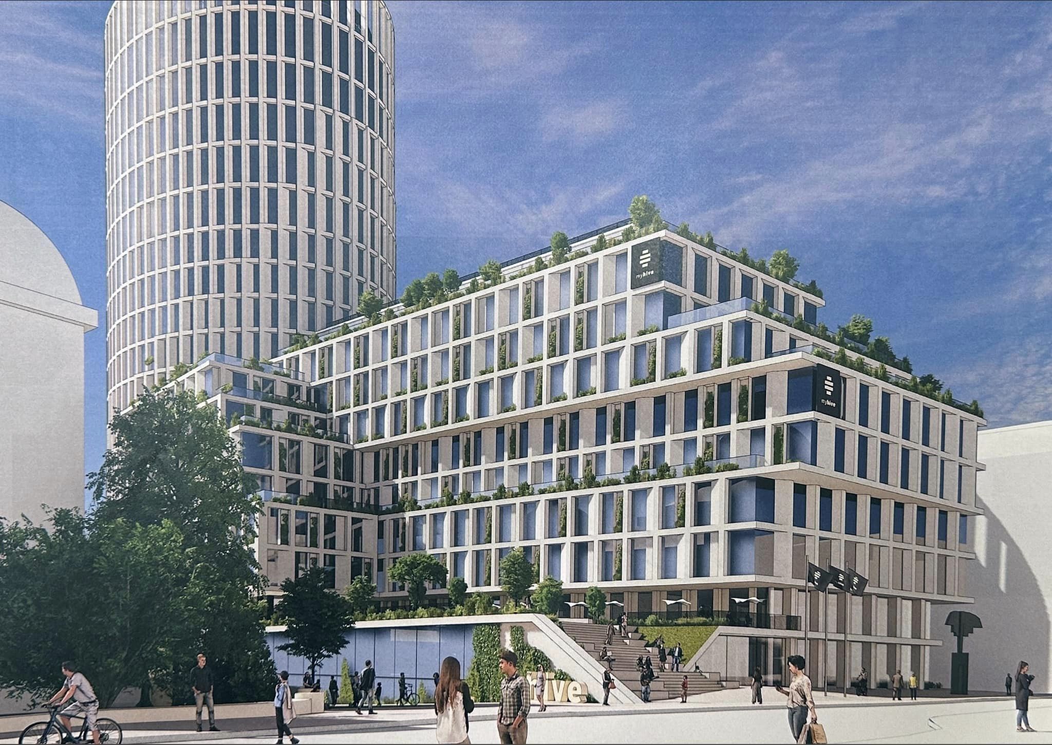 Nicușor Dan a autorizat modernizarea fostei clădiri Bancorex: Se repară în măsura posibilului o eroare majoră de urbanism a anilor '90