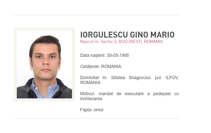 Mario Iorgulescu a fost dat în urmărire generală de Poliția Română