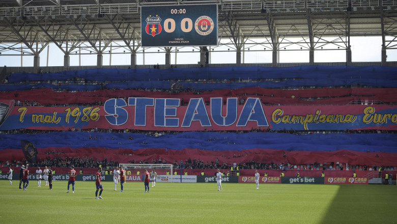 meci de fotbal desfășurat pe stadionul Steaua Ghencea