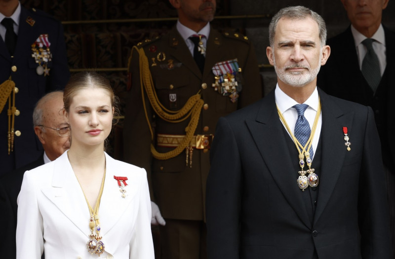 LA PRINCESA DE ASTURIAS ACUDE AL CONGRESO EN UNA DE SUS CITAS MAS IMPORTANTES COMO HEREDERA AL TRONO