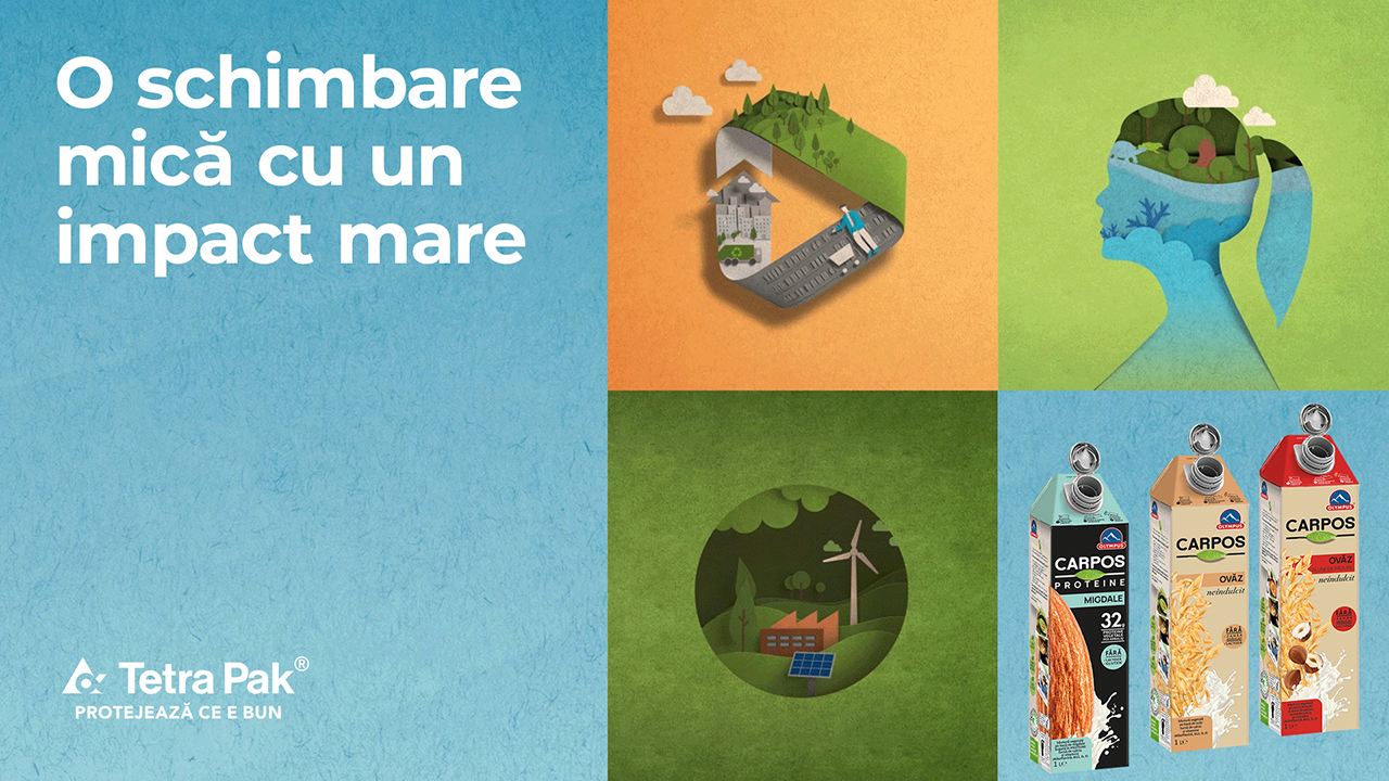 (P) Pentru o planetă mai verde și mai curată. O schimbare mică cu un impact mare: capacele care rămân atașate