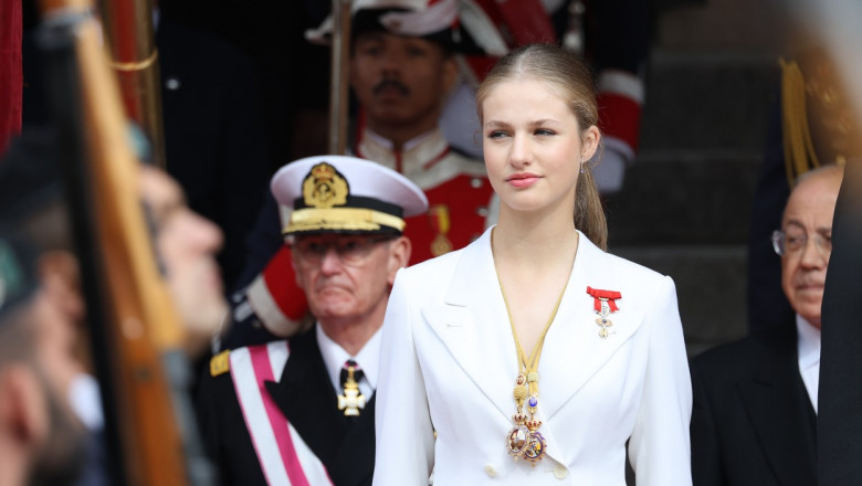 Princess Leonor swears the oath to the Constitution before the Cortes Generales