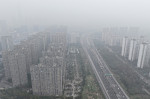 China: Buildings Loom Under Heavy Fog in Nanjing