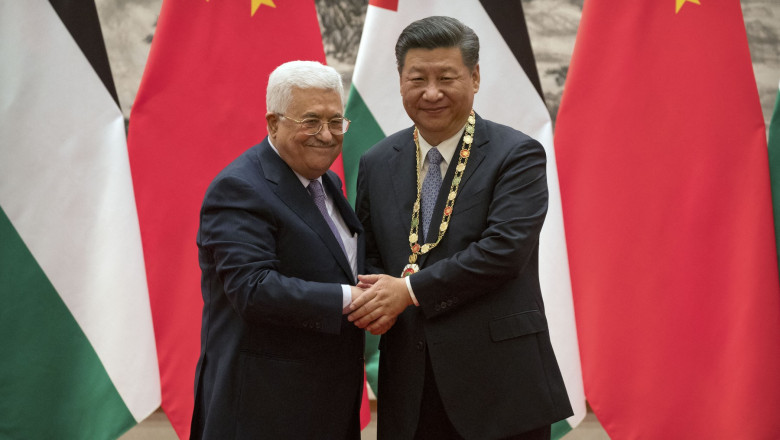 Mahmoud Abbas și Xi Jinping