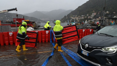 Italy, Como: Flooding of Lake Como