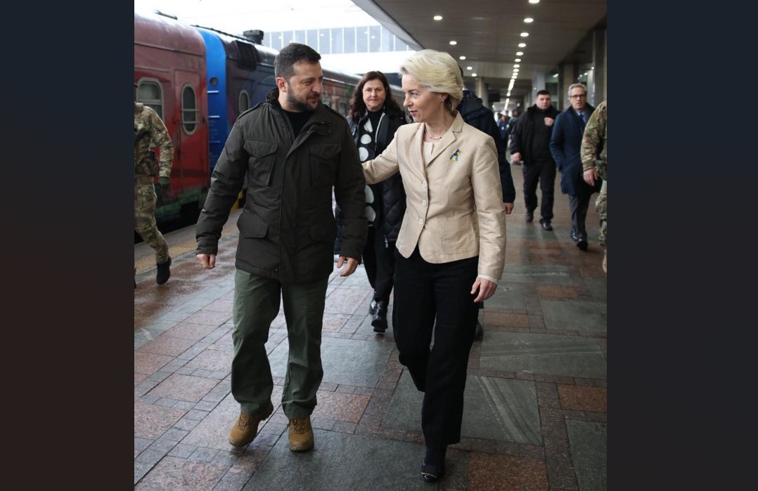 Președinta Comisiei Europene este în vizită la Kiev. Ursula Von Der Leyen discută despre aderarea Ucrainei la UE
