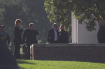 Courteney Cox and Jennifer Aniston arrive together at Forrest Lawn for Matthew Perry's Funeral