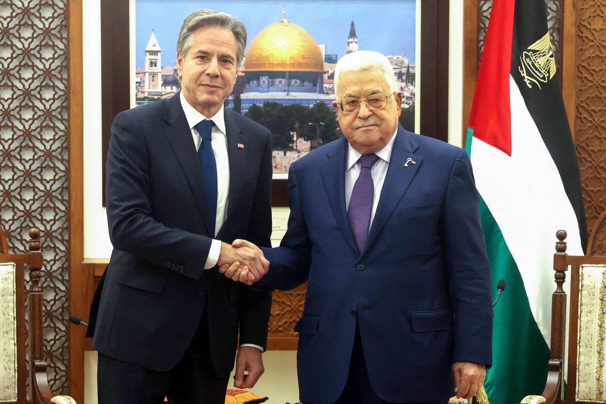 Antony Blinken s-a întâlnit cu Mahmoud Abbas în Cisiordania