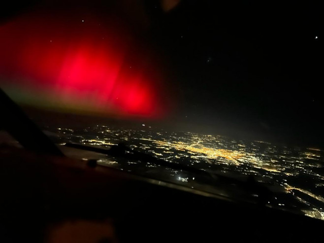 aurora sangerie surprinsa de un pilot in ungaria