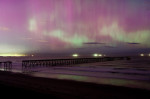 The Northern Lights Aurora Borealis puts on a spectacular display of natural spectacle in the skies above Hartlepool this evening