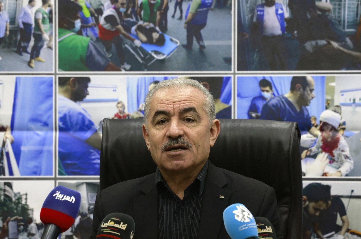 „Copiii își scriu numele pe corp, să fie identificați când mor”. Premierul palestinian a izbucnit în lacrimi în timpul unei conferințe