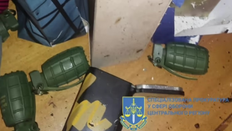 Grenadele primite cadou de maiorul ucrainean Ghenadi Ceastiakov.