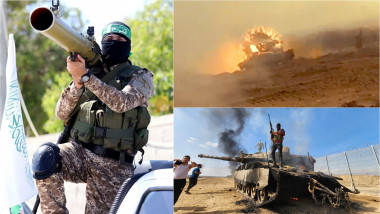 Militanți Hamas atacă tancuri israeliene