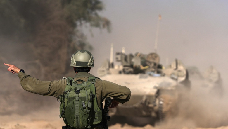 soldati pe front in timpul razboiului din israel