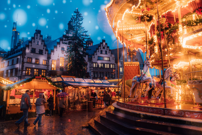 Amazing,Christmas,Market,Spirit,In,Frankfurt,,Germany.,December,2,,2017.