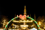 Christmas,Market,At,The,Vienna,City,Hall,In,Austria.,Christmas