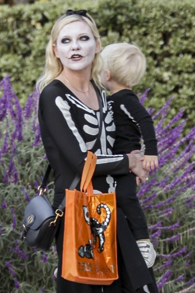 Kirsten Dunst celebrates Halloween with her kids in creative costumes