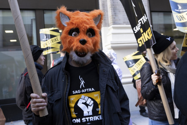 SAG AFTRA Strike NYC Halloween