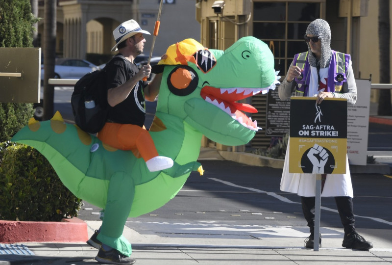 SAG-AFTRA Strike 2023: Warners Bros Studios Halloween