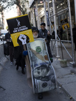 SAG-AFTRA Picket Line At Netflix/Warner Bros. Discovery on Halloween