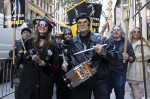 SAG-AFTRA Picket Line At Netflix/Warner Bros. Discovery on Halloween