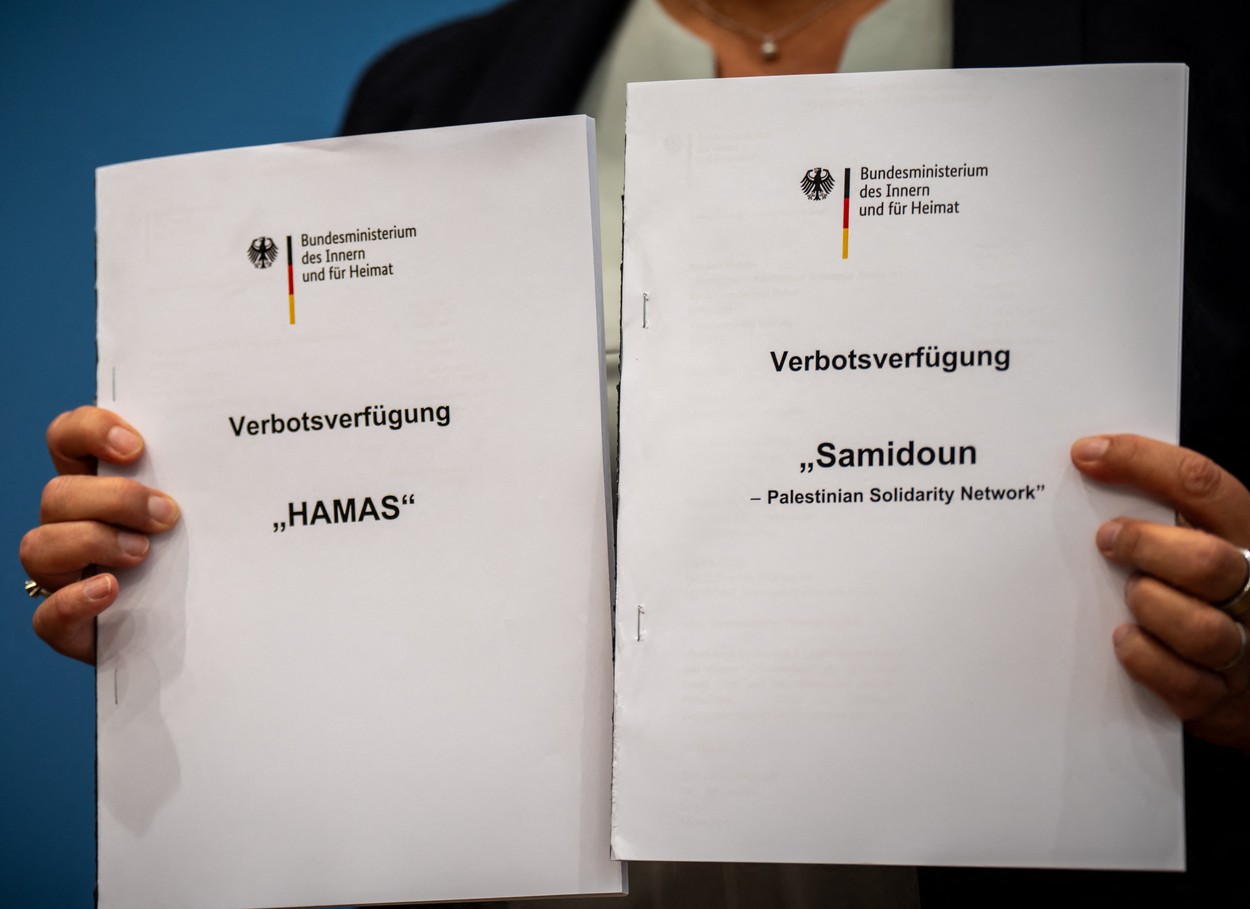Germania a interzis, oficial, toate activitățile Hamas pe teritoriul său