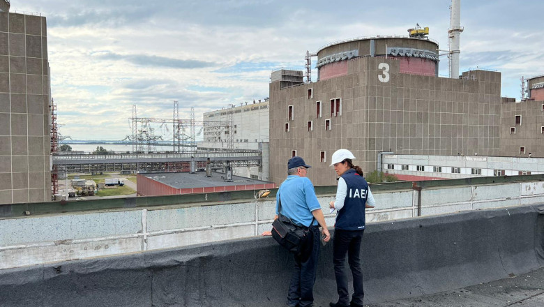 IAEA Mission Arrives At Zaporizhzhia Nuclear Plant - Ukraine