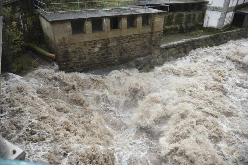 River floods in the Aragonese Pyrenees