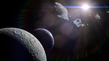 Asteroizi trec pe lână Lună și Pământ