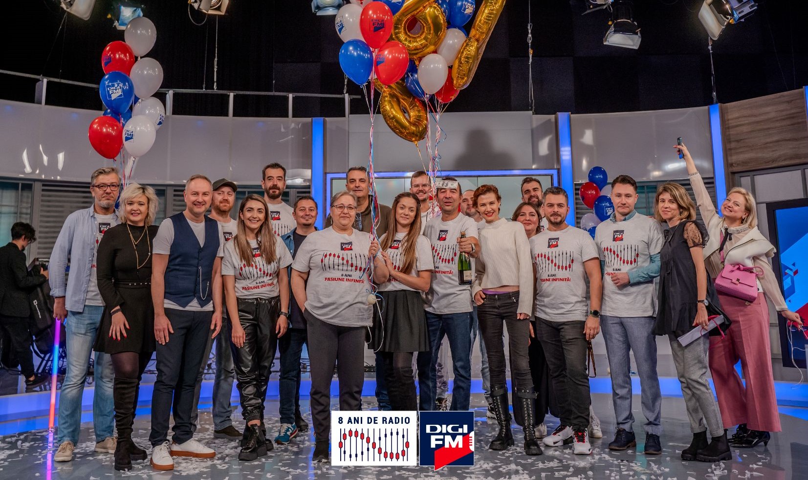 Digi FM a celebrat 8 ani de poveste ON AIR, într-o atmosferă festivă, alături de Prestige Orchestra și Smiley
