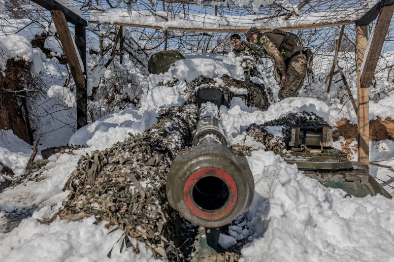 Ukrainian soldiers of the 80th Brigade on frontline amid Russia-Ukraine war