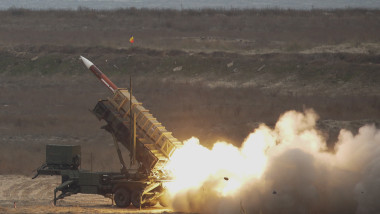 lansarea unei rachete Patriot din dotarea armatei române la Capu Midia