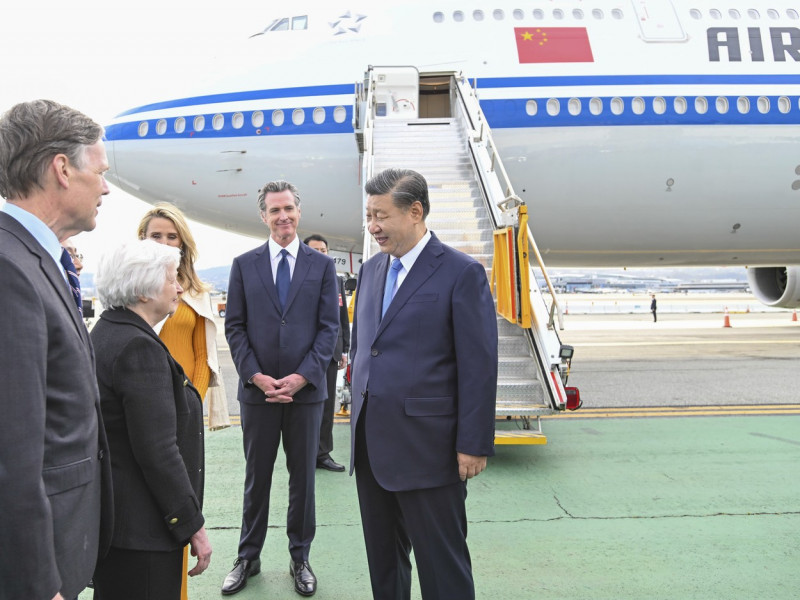 U.S. SAN FRANCISCO XI JINPING ARRIVAL