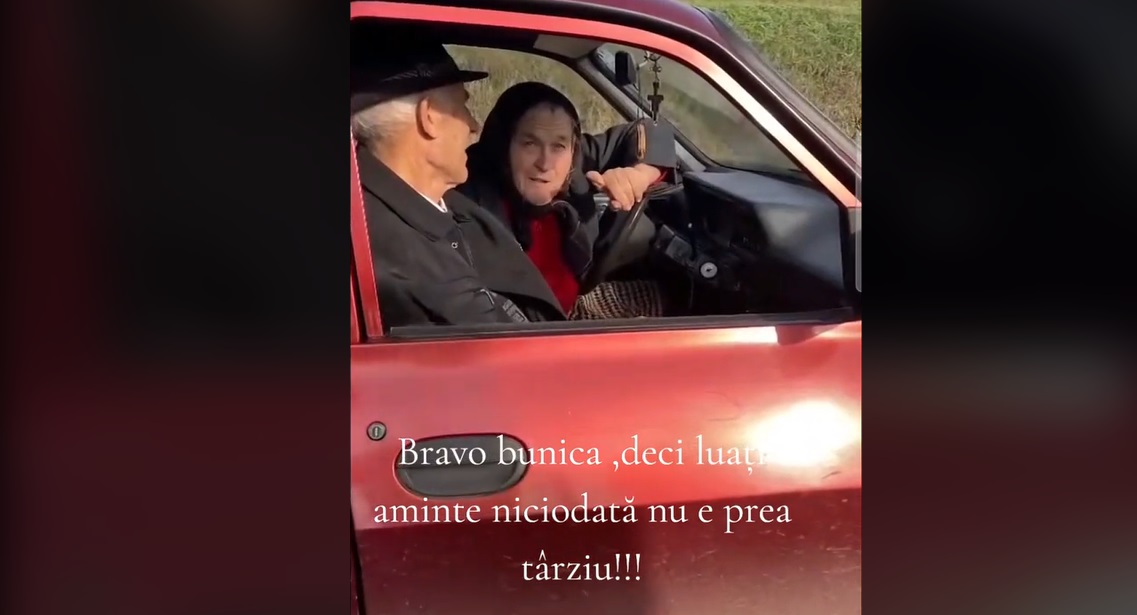"M-o prins și mi-o făcut dosar penal". Motivul pentru care o bunică din Cluj a dat examen pentru permisul de conducere la 68 de ani
