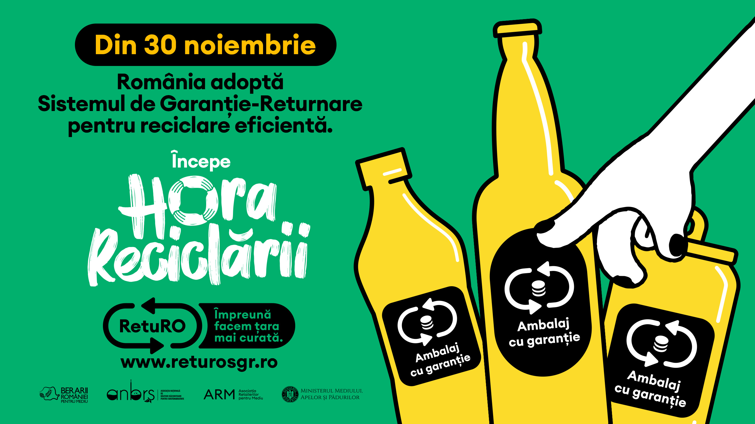 Sistemul de Garanție-Returnare - un proces simplu pentru consumator, bazat pe o platformă IT complexă, dezvoltată în timp record