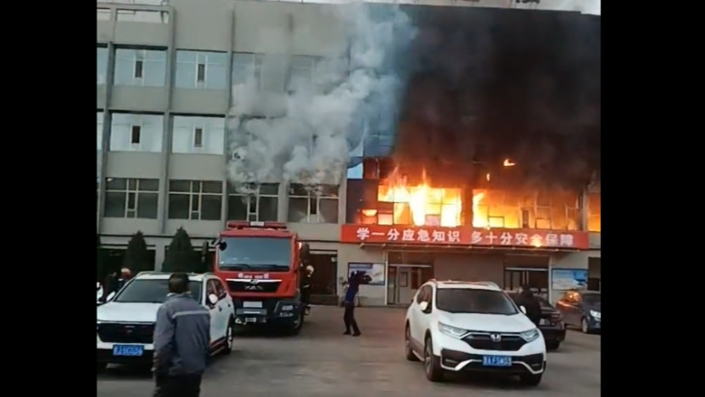 incendiu in china