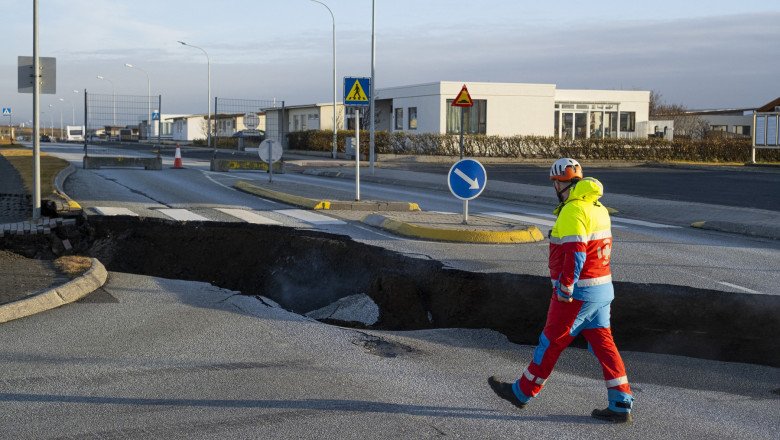 orasul grindavik a fost evacuatd e teama eruptiei vulcanice