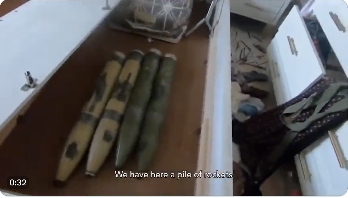 IDF: Teroriștii Hamas folosesc camerele copiilor pe post de depozit de arme. Rachete ascunse sub patul unei fetițe din Gaza