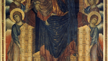 Tabloul „Hristos umilit” al pictorului florentin Cimabue.