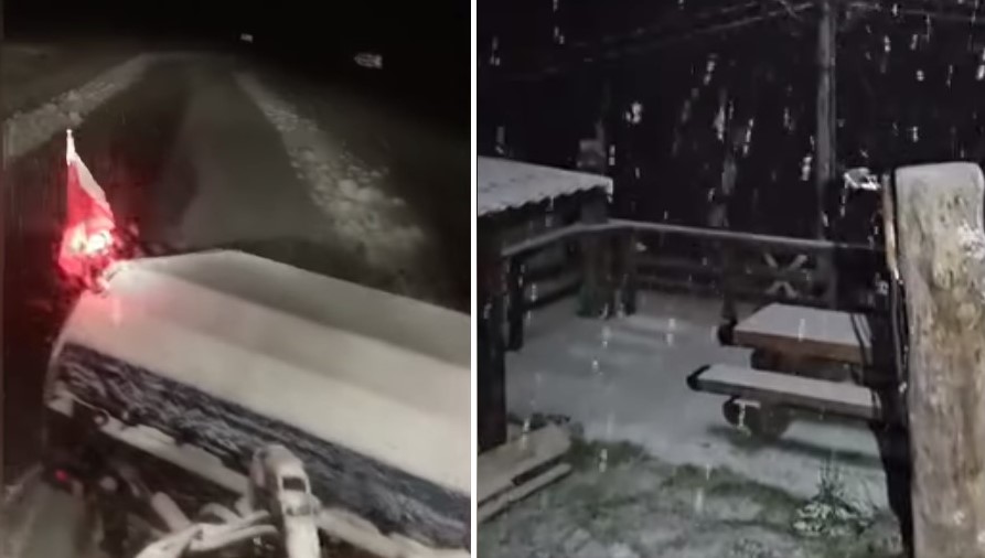 VIDEO Ninge la munte. În stațiunea Rânca s-a depus deja primul strat de zăpadă