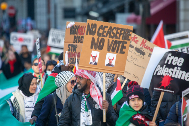 National March For Palestine In London