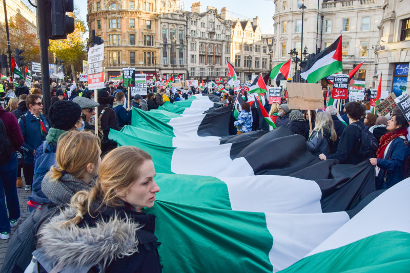 Thousands March In Solidarity With Palestine In London